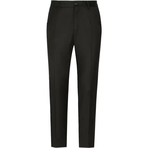 Slim Fit Casual Trousers , male, Sizes: L - Dolce & Gabbana - Modalova