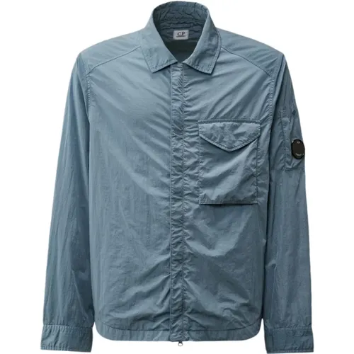 Chrome-R Overshirt in Flint Stone , Herren, Größe: XL - C.P. Company - Modalova