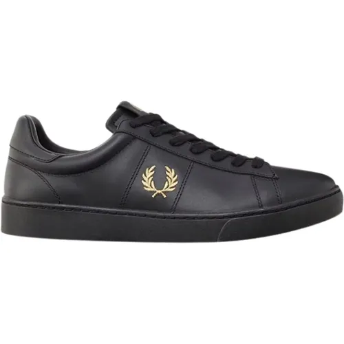 Spencer Leather Tennis Shoe , male, Sizes: 6 UK, 7 UK - Fred Perry - Modalova