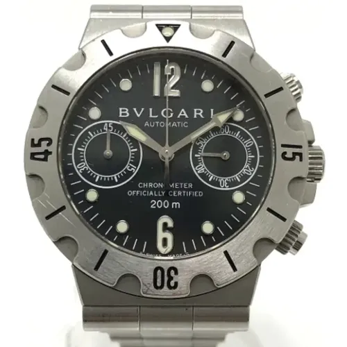 Pre-owned Watches, male, , Size: ONE SIZE Pre-owned Stainless Steel watches - Bvlgari Vintage - Modalova