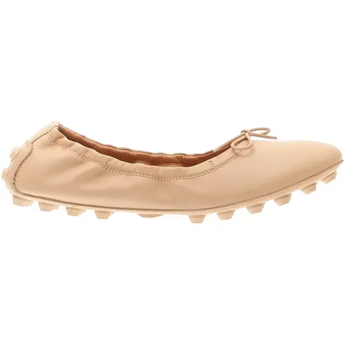 Leather Ballerina Shoes Elegant Design , female, Sizes: 4 1/2 UK, 3 UK, 3 1/2 UK, 7 UK, 5 1/2 UK, 4 UK, 5 UK - TOD'S - Modalova