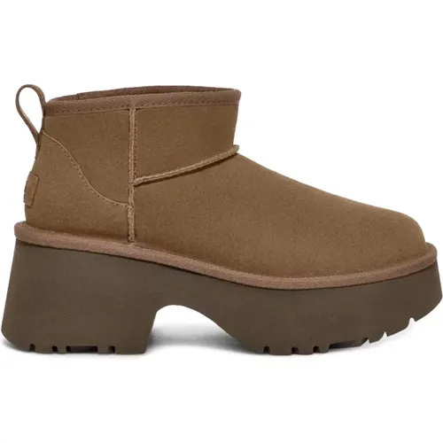 Braune Wildlederstiefel mit plush™-Futter , Damen, Größe: 40 EU - Ugg - Modalova