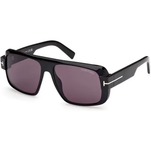 Shiny Smoke Sunglasses , unisex, Sizes: 58 MM - Tom Ford - Modalova