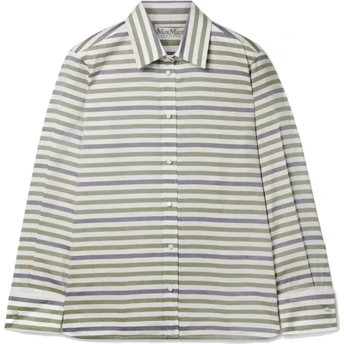 Striped Oxford Shirt , female, Sizes: 2XS - Max Mara - Modalova