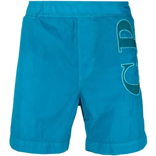 Chrome R Long Logo Swim Shorts , male, Sizes: 2XL - C.P. Company - Modalova