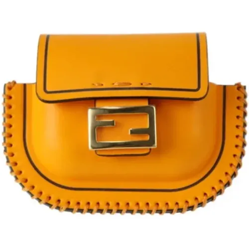 Pre-owned Cross Body Bags, female, , Size: ONE SIZE Pre-owned Leather clutches - Fendi Vintage - Modalova