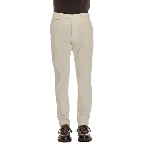 Trousers Cream , male, Sizes: L, 2XL, M, XL, S - Tagliatore - Modalova