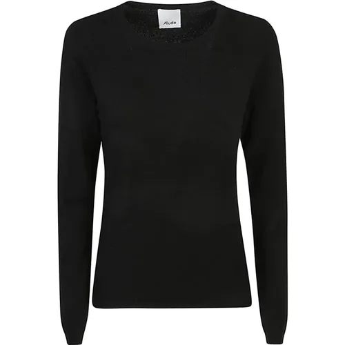 Schwarze Pullover Kollektion , Damen, Größe: M - allude - Modalova