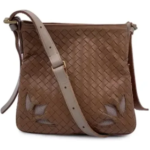 Pre-owned Cross Body Bags, female, , Size: ONE SIZE Pre-owned Leather shoulder-bags - Bottega Veneta Vintage - Modalova