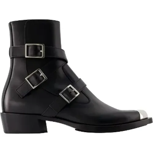 Leder boots Alexander McQueen - alexander mcqueen - Modalova