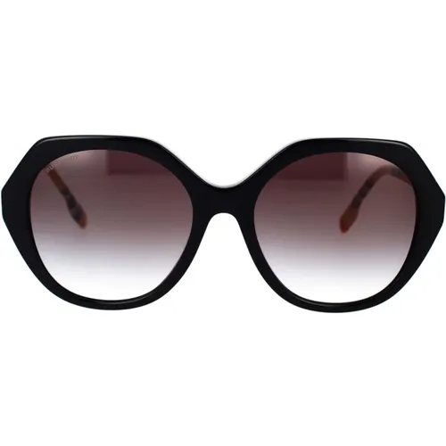 Irregular Shape Sunglasses Vanessa Be4375 38538G , female, Sizes: 55 MM - Burberry - Modalova