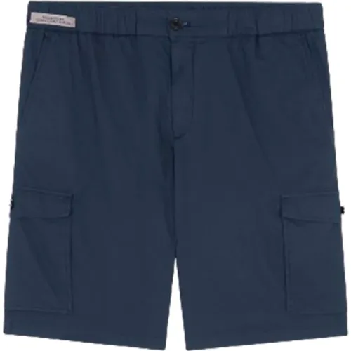 Cargo Bermuda Shorts aus Ultra-Leichtem Popeline , Herren, Größe: L - PAUL & SHARK - Modalova