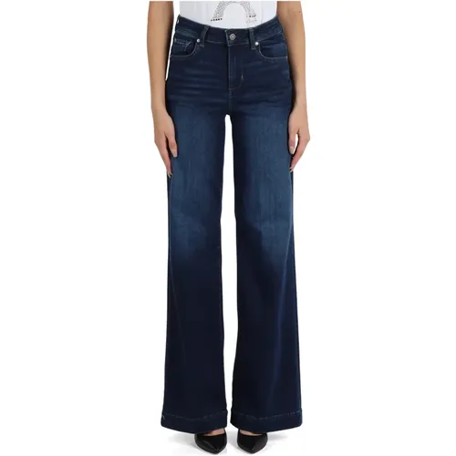 Authentic Beat Flare Jeans , female, Sizes: W25, W31, W32, W26, W28, W29, W27, W24 - Liu Jo - Modalova