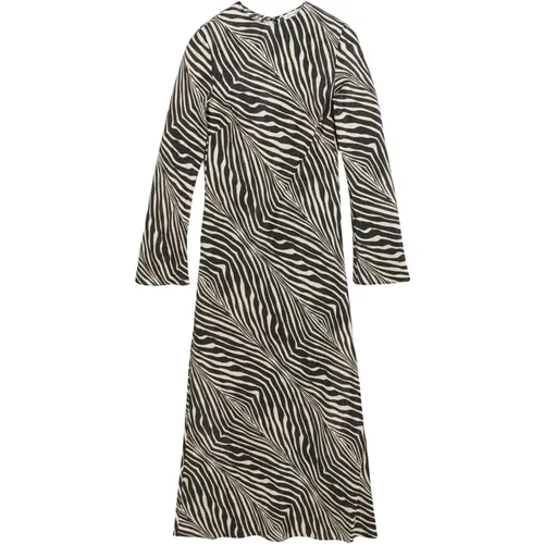 Maxi Dresses, female, , Size: L Zebra Print Maxi Dress Parise - By Malene Birger - Modalova