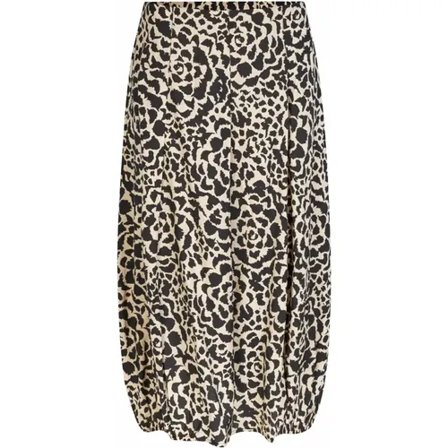 Elastic Waist Skirt with Stylish Print , female, Sizes: 2XL, L - Masai - Modalova