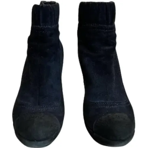 Pre-owned Suede boots , female, Sizes: 3 UK - Chanel Vintage - Modalova