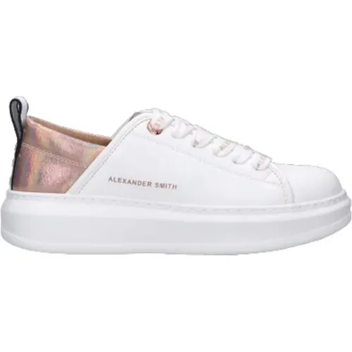 White Leather Sneaker , female, Sizes: 5 UK, 4 UK - Alexander Smith - Modalova