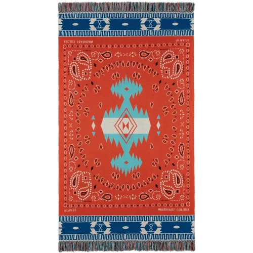 Bandana Jacquard Wool Blanket , unisex, Sizes: ONE SIZE - Alanui - Modalova