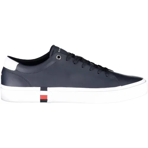 Sneakers, male, , Size: 11 US Men's Sport Shoes with Contrast Details - Tommy Hilfiger - Modalova