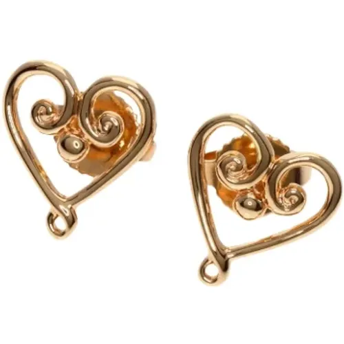 Pre-owned Jewellery, female, , Size: ONE SIZE Pre-owned Rose Gold earrings - Tiffany & Co. Pre-owned - Modalova