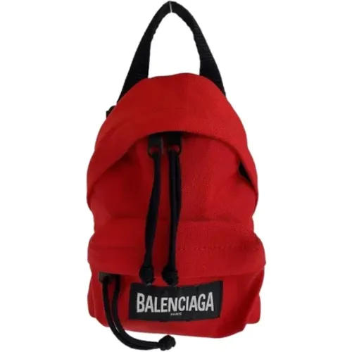 Pre-owned Mini Bags, male, , Size: ONE SIZE Pre-owned Canvas crossbody-bags - Balenciaga Vintage - Modalova