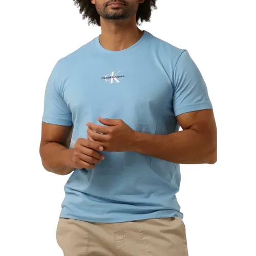 Herren Polo T-Shirts Monologo Regular Tee , Herren, Größe: S - Calvin Klein - Modalova