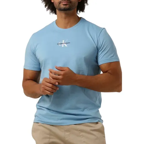 Herren Polo T-Shirts Monologo Regular Tee , Herren, Größe: XS - Calvin Klein - Modalova