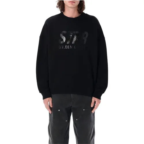 Sweatshirts, male, , Size: L Star Logo Crew Neck Sweatshirt - Golden Goose - Modalova