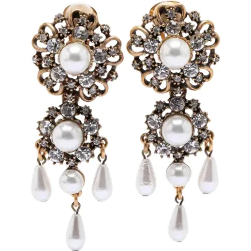 Pre-owned Jewellery, female, , Size: ONE SIZE Pre-owned Metal earrings - Oscar De La Renta Pre-owned - Modalova