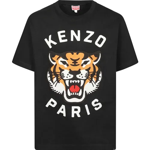 Embroidered Tiger T-Shirt , male, Sizes: S, M - Kenzo - Modalova