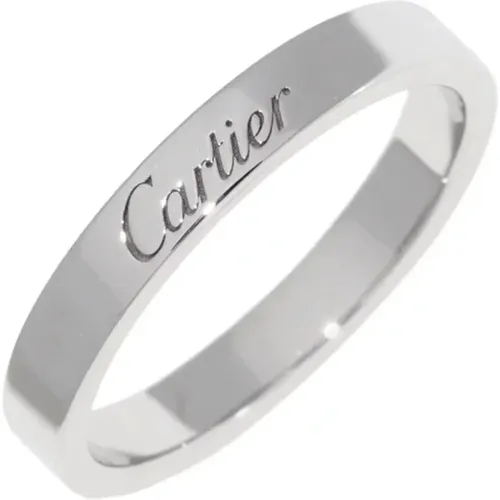 Pre-owned Metal rings , female, Sizes: ONE SIZE - Cartier Vintage - Modalova