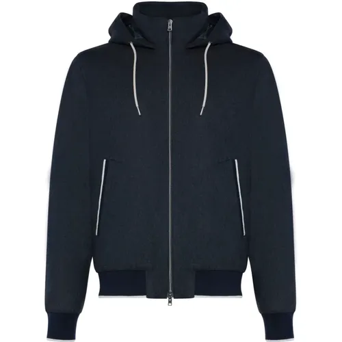 Light Jackets, male, , Size: S Silk Cashmere Jacket - Herno - Modalova