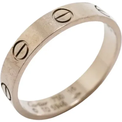 Pre-owned Jewellery, female, , Size: ONE SIZE Pre-owned White Gold rings - Cartier Vintage - Modalova