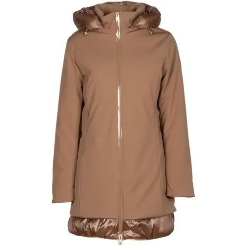 Camel Emi Puffer Jacket , female, Sizes: S, 2XL, L, 4XL, M, 3XL, XL - People of Shibuya - Modalova