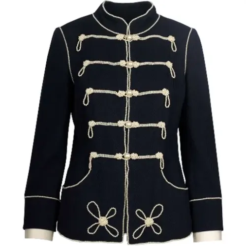 Chanel Navy Majorette Jacke mit Perlen - Chanel Vintage - Modalova