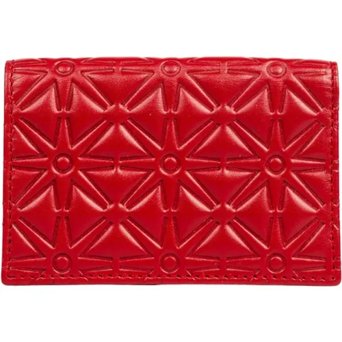 Embossed No Zip Cardholder Sa640Eard , male, Sizes: ONE SIZE - Comme des Garçons - Modalova