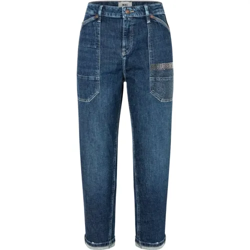 Authentische Komfort-Denim-Jeans , Damen, Größe: L - MAC - Modalova