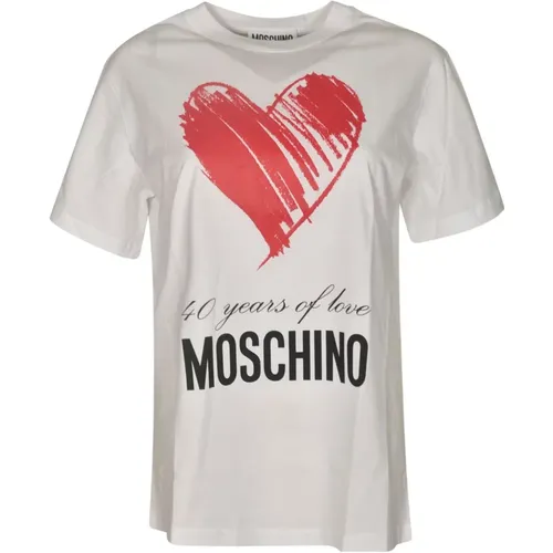 Stylische T-Shirts und Polos , Damen, Größe: S - Moschino - Modalova