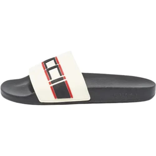 Pre-owned Rubber sandals , male, Sizes: 7 UK - Gucci Vintage - Modalova