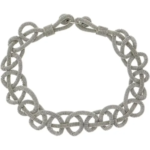 Necklaces, female, , Size: ONE SIZE Grey Necklace Collana - Fabiana Filippi - Modalova