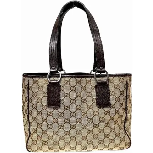 Pre-owned Tote Bags, female, , Size: ONE SIZE Pre-owned Canvas totes - Gucci Vintage - Modalova