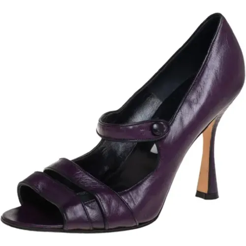 Pre-owned Pumps, female, , Size: 9 1/2 US Pre-owned Leather heels - Manolo Blahnik Pre-owned - Modalova