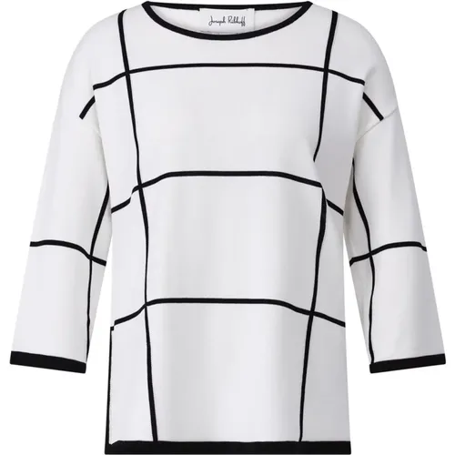 Round-neck Knitwear, female, , Size: M Casual 3/4 Sleeve Shirt - Joseph Ribkoff - Modalova