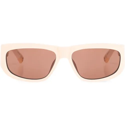 Sunglasses with logo , female, Sizes: ONE SIZE - Jacquemus - Modalova