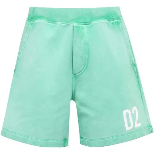 Baumwoll-Bermuda-Shorts mit Seitentaschen , Herren, Größe: 2XL - Dsquared2 - Modalova