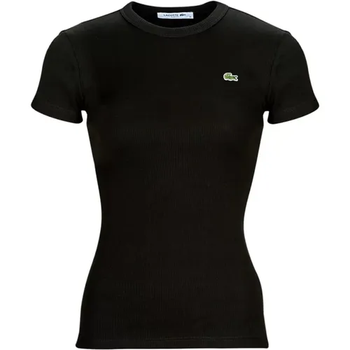 T-Shirts , Damen, Größe: L - Lacoste - Modalova