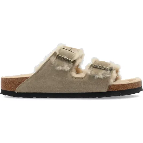 Sliders, female, , Size: 11 US Arizona Shearling Slides - Birkenstock - Modalova