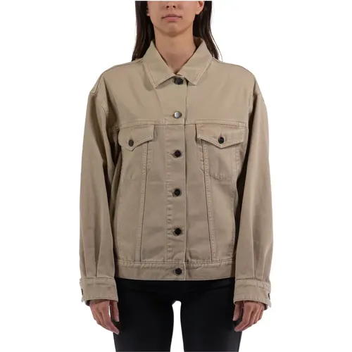 Stylish Cotton Light Jacket , female, Sizes: S, M - Palm Angels - Modalova