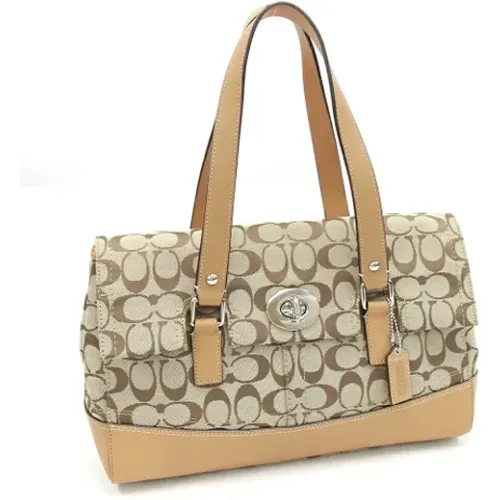 Pre-owned Tote Bags, female, , Size: ONE SIZE Pre-owned Canvas shoulder-bags - Coach Pre-owned - Modalova