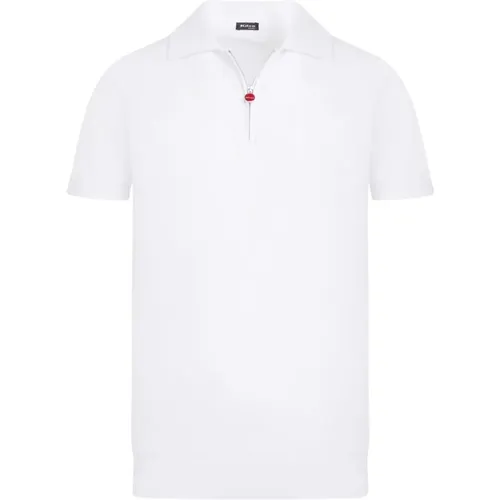 Polo-Shirt mit Reißverschluss und Piqué-Kragen - Kiton - Modalova
